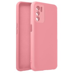 Funda De Gel De Silicona Oppo A16/A16s Rosa Protector De Cámara