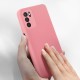 Funda De Gel De Silicona Oppo A16/A16s Rosa Protector De Cámara