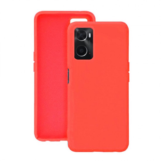 Funda De Silicona Oppo A76/Realme 9i Rojo