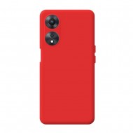 Funda De Silicona Oppo A98 5G Rojo Con Protector De Cámara