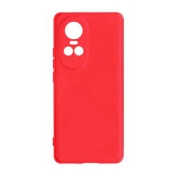 Oppo Reno10 5G/Reno10 Pro 5G Red Silicone Case With Camera Protector