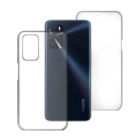 Funda De Silicona Dura 360° Oppo A16/A16s/A55 5G/A54 4G Transparente