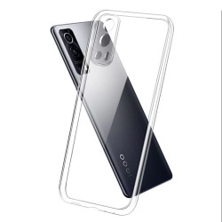 Funda De Silicona Vivo Y52 Transparente Con Protector De Cámara Premium