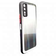 Funda De Silicona Dura Vivo Y11S/Y20S Negro Cristal Con Protector De Cámara