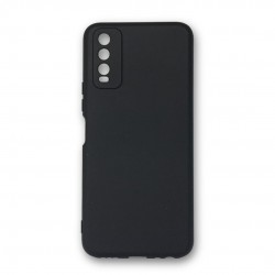 Vivo Y11S Funda de gel de silicona negro protector de la cámara resistente