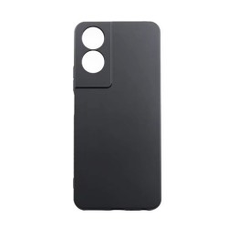 Funda De Gel De Silicona TCL 50 SE Negro Con Protector De Cámara