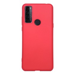 Capa Silicone Gel Tcl 20 Se Vermelho