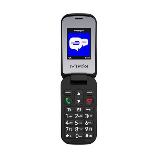 Telemóvel Swissvoice S24 2g Preto 2.4" Sos Single Sim