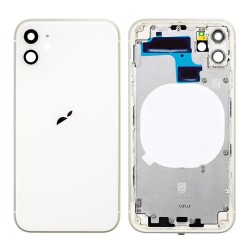 Apple Iphone 11 White Back Cover With Frame