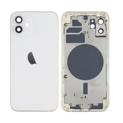 Apple Iphone 12 White Back Cover With Frame