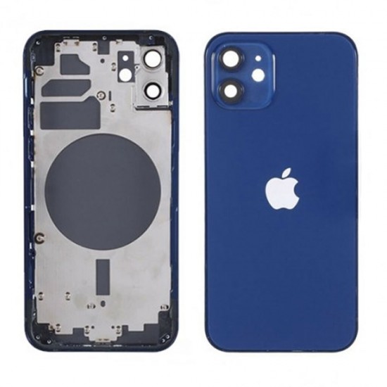 Apple Iphone 12 Blue Back Cover With Frame