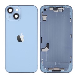 Apple Iphone 14 Plus Blue Back Cover With Frame