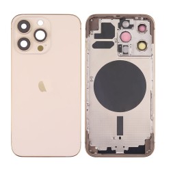 Apple Iphone 12 Pro Gold Back Cover With Frame