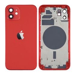 Apple Iphone 12 Red Back Cover With Frame