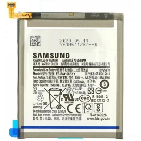 Bateria Samsung Galaxy A41/A415/Eb-Ba415aby 3500mah 3.86v 13.51wh