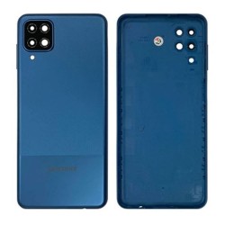 Tapa Trasera Samsung Galaxy A12/A127 Azul Con Lente De Cámara