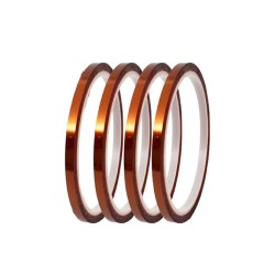 Cinta Kapton universal de 0.5cm/5mm Marrón Para Altas Temperaturas