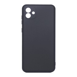 Funda De Silicona Samsung Galaxy A04/A045f Negro Con Protector De Cámara Robusta