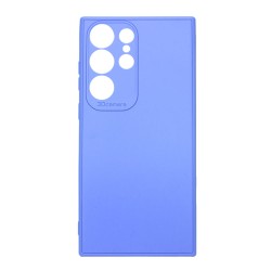 Funda De Gel De Silicona Samsung Galaxy S23 Ultra Azul Con Protector De Cámara 3D