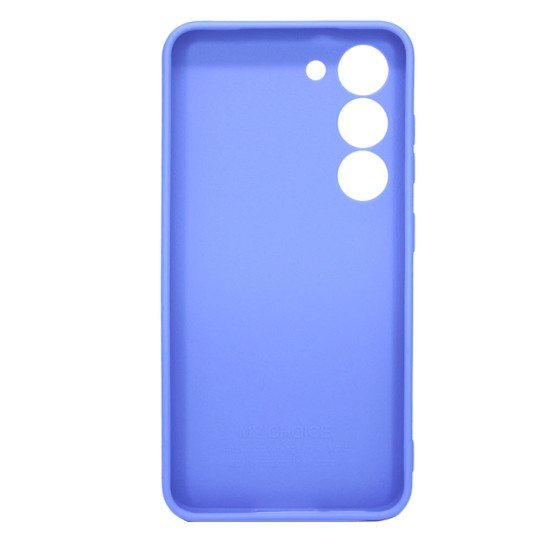 Capa Silicone Gel Samsung Galaxy S23 Azul Com Protetor De Câmera 3d