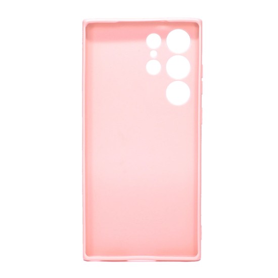 Funda De Gel De Silicona Samsung Galaxy S23 Ultra Rosa Claro Con Protector De Cámara 3D