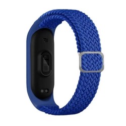 New Science Mi Band M3/M4/M5/M6/M7 Dark Blue Nylon Smartwatch Silicone Strap