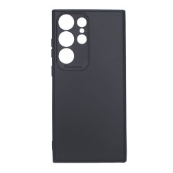 Funda De Gel De Silicona Samsung Galaxy S25 Ultra Negro Con Protector De Cámara 3D