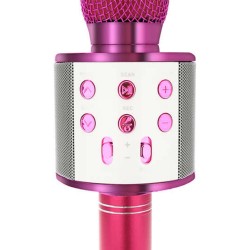 Microfone Oem Izoxis Rosa Bluetooth/Tf Card/Usb/Aux