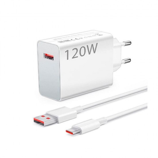 Cargador Xiaomi MDY-13-EE Blanco 120W USB Para Tipo-C