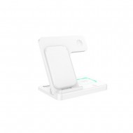 Borofone BQ26 White 9V 2A 15W Wireless Charger For Iphone/Iwatch/Airpods