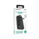 Power Bank Borofone Bj57a Preto 20000mah Input Micro/Usb E Usb-C/Output Usb-C E Lightning