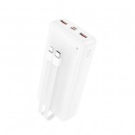 Power Bank Borofone Bj57a Branco 20000mah Input Micro/Usb E Usb-C/Output Usb-C E Lightning