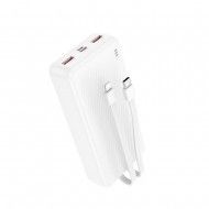 Power Bank Borofone Bj57a Branco 20000mah Input Micro/Usb E Usb-C/Output Usb-C E Lightning