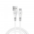 Cable De Datos WUW X195 Blanco 2.4A 1m Para Micro USB