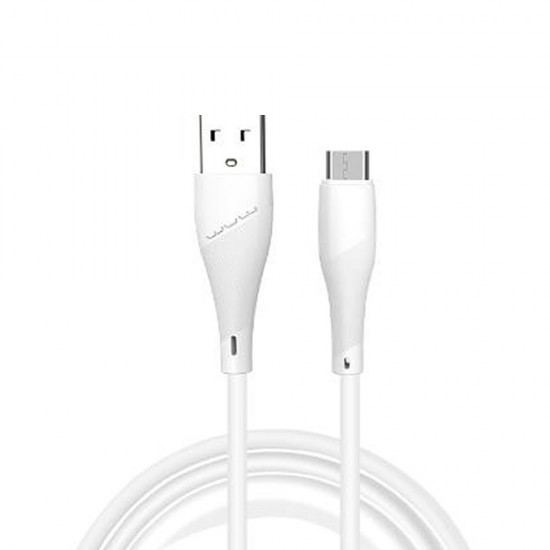 Cabo De Dados Wuw X196 Branco 2.4a 1m Usb Para Micro