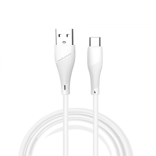 Cable De Datos USB WUW X196 Blanco 2.4A 1m Para Tipo C