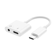 USB-C To Headphone Jack Adapter New Science Y-05 Blanco 3.5mm Y Tipo-C