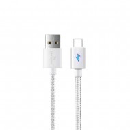 Cabo De Dados Usb Tipo C New Science Se-07 Branco 5.0a 1m