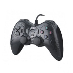 Game Controller Usb Double Gamepad Shock For Pc Mtk K3404 Black