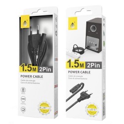 One Plus AU302 Black 2 Pin 1.5m Power Cable