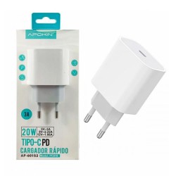 Adaptador USB Apokin PC819 Blanco Type-C 3A/20W