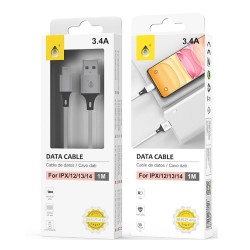 Cable De Datos One Plus B6246 Blanco 3.4A 1M Para Iphone X/12/13/14