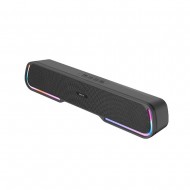 MTK TF4189 Black 5W 800mAh AUX/USB Bluetooth Speaker With RGB Light