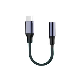 Usb-C To Headphone Jack Adapter New Science A1 Preto