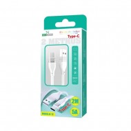 Cable De Datos Usb Tipo C New Science U-12 Blanco 5.0A/2m