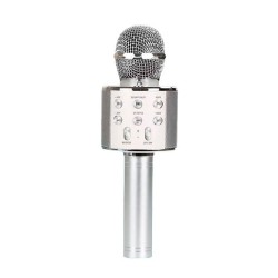 Micrófono New Science WS-858 Plata Hifi Speaker