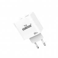 New Science SLD-T63 USB Adapter White 30W/5.0A/USB And Type-C