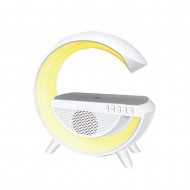 Mini Coluna Bluetooth New Science G500 Branco Com Carregador Wireless