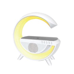 Mini Altavoz Bluetooth New Science G500 Blanco Con Cargador Wireless