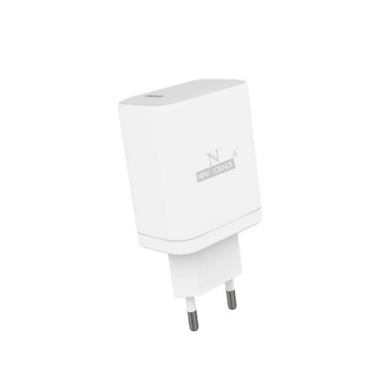 Adaptador Usb New Science Sld-T58 Branco 30w/5.0a/Usb-C